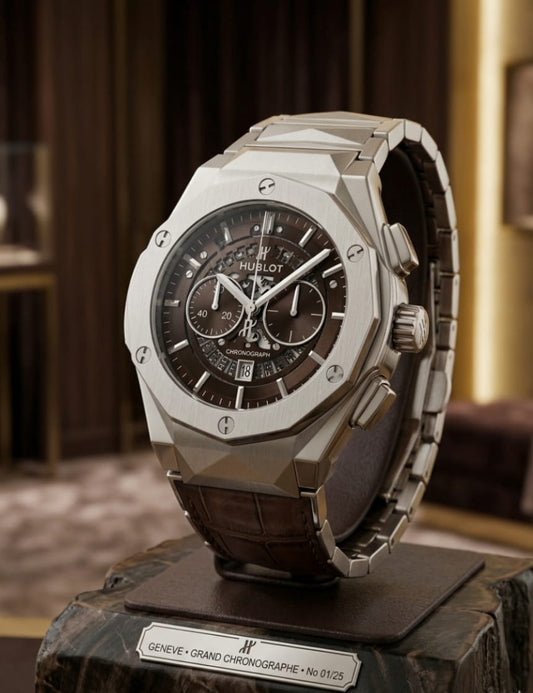 Chronograph Watch - Brown Dial Stainless steel