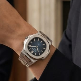 Patek Philippe Luxury Men's Watch – Black Textured Dial Stainless Steel